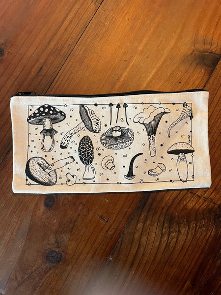 Zippered Mushroom Pouch