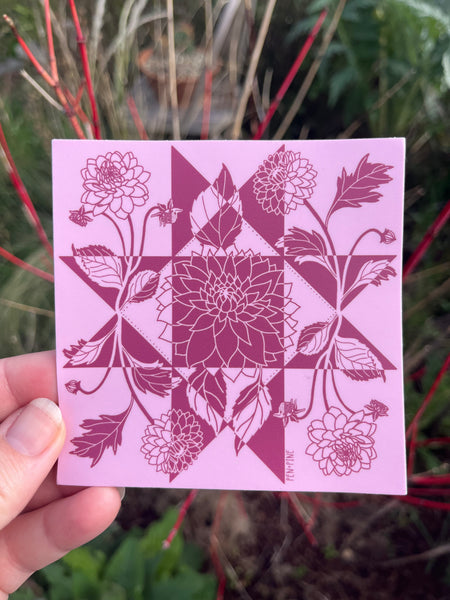 Dahlia Sticker
