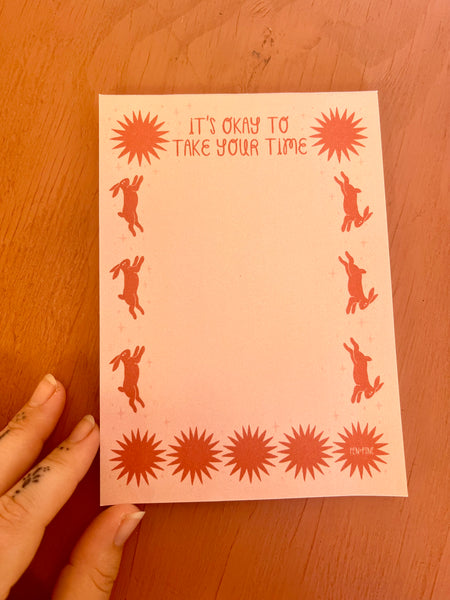 Take Your Time Notepad