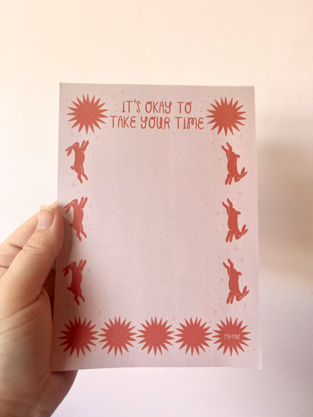 Take Your Time Notepad