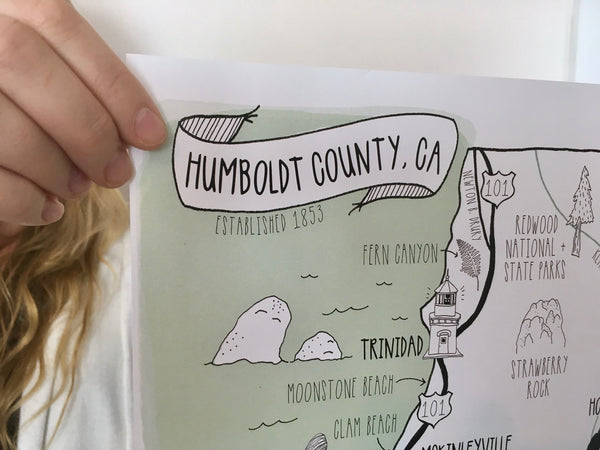 Humboldt Map Print