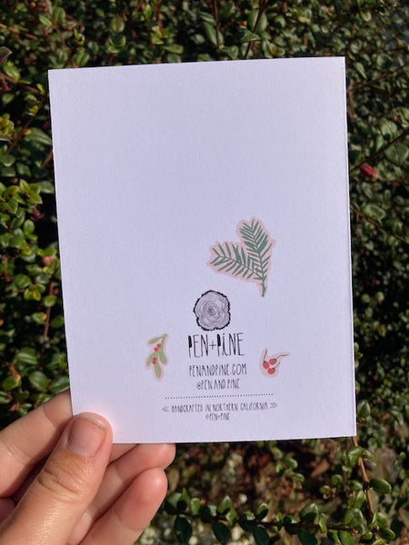 Humboldt Holidays Holly Card + Card Pack