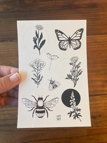 Temporary Tattoo Sheet
