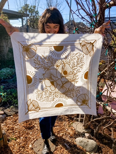 Poppy Sunrise Bandana