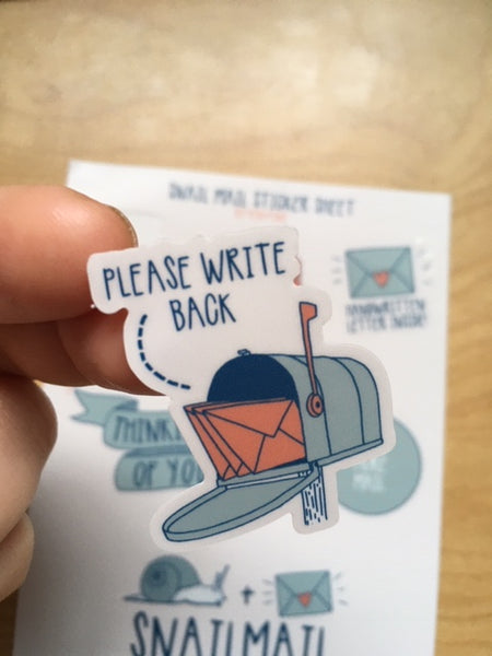 Snail Mail Sticker Sheet