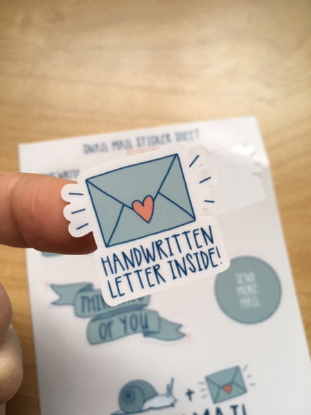 Snail Mail Sticker Sheet