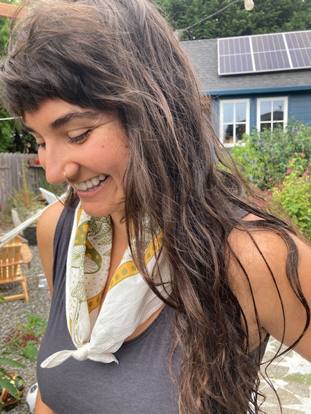 Mushrooms + Ferns Bandana