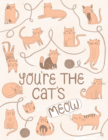 "You're the Cat's Meow" Card