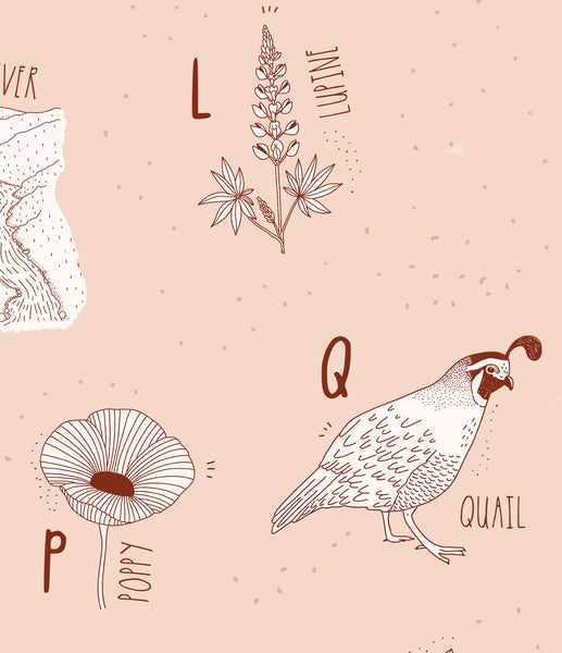 California Alphabet Print