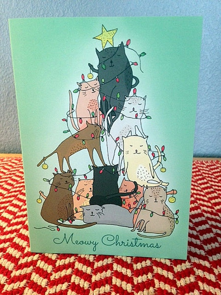 Meowy Christmas Card