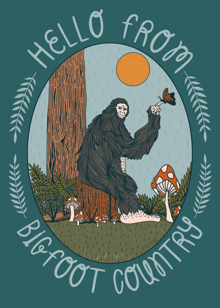 Bigfoot Postcard