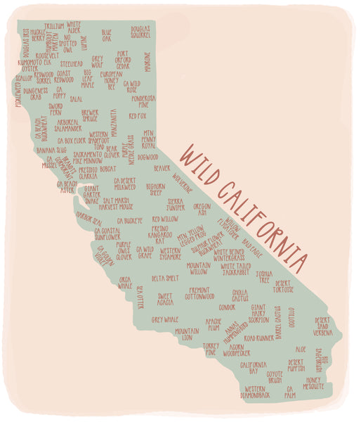 Wild California Print