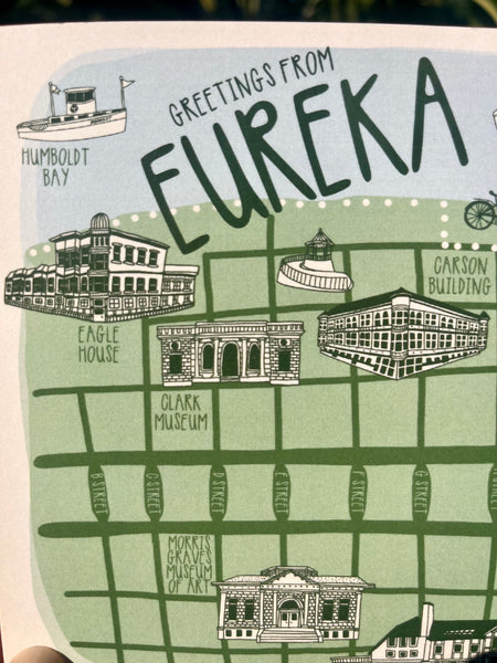 Greetings from Eureka Postcard