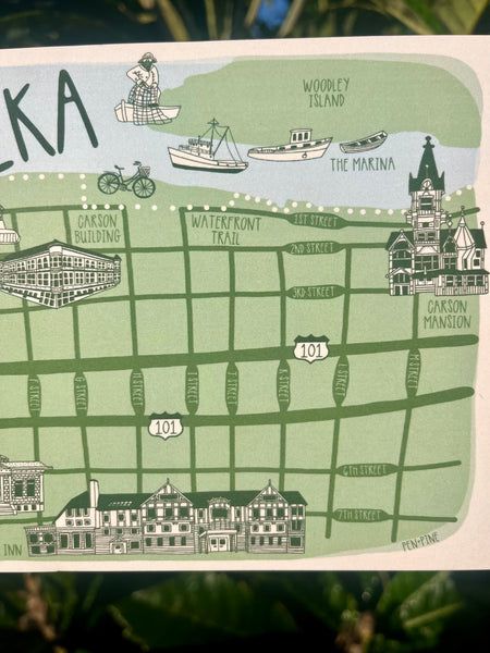 Greetings from Eureka Postcard