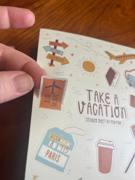 Travel Lovers Sticker Sheet