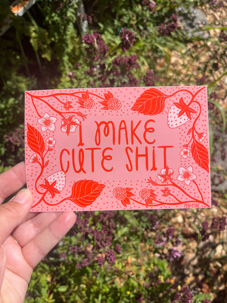 Cute Shit Sticker