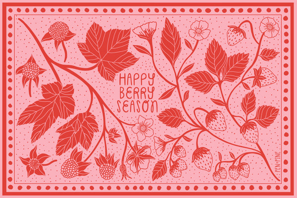 Happy Berry Season Postcard