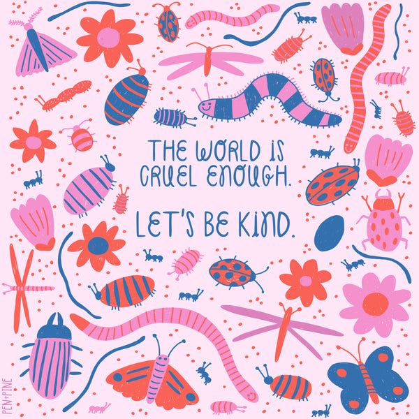 Let's Be Kind Sticker