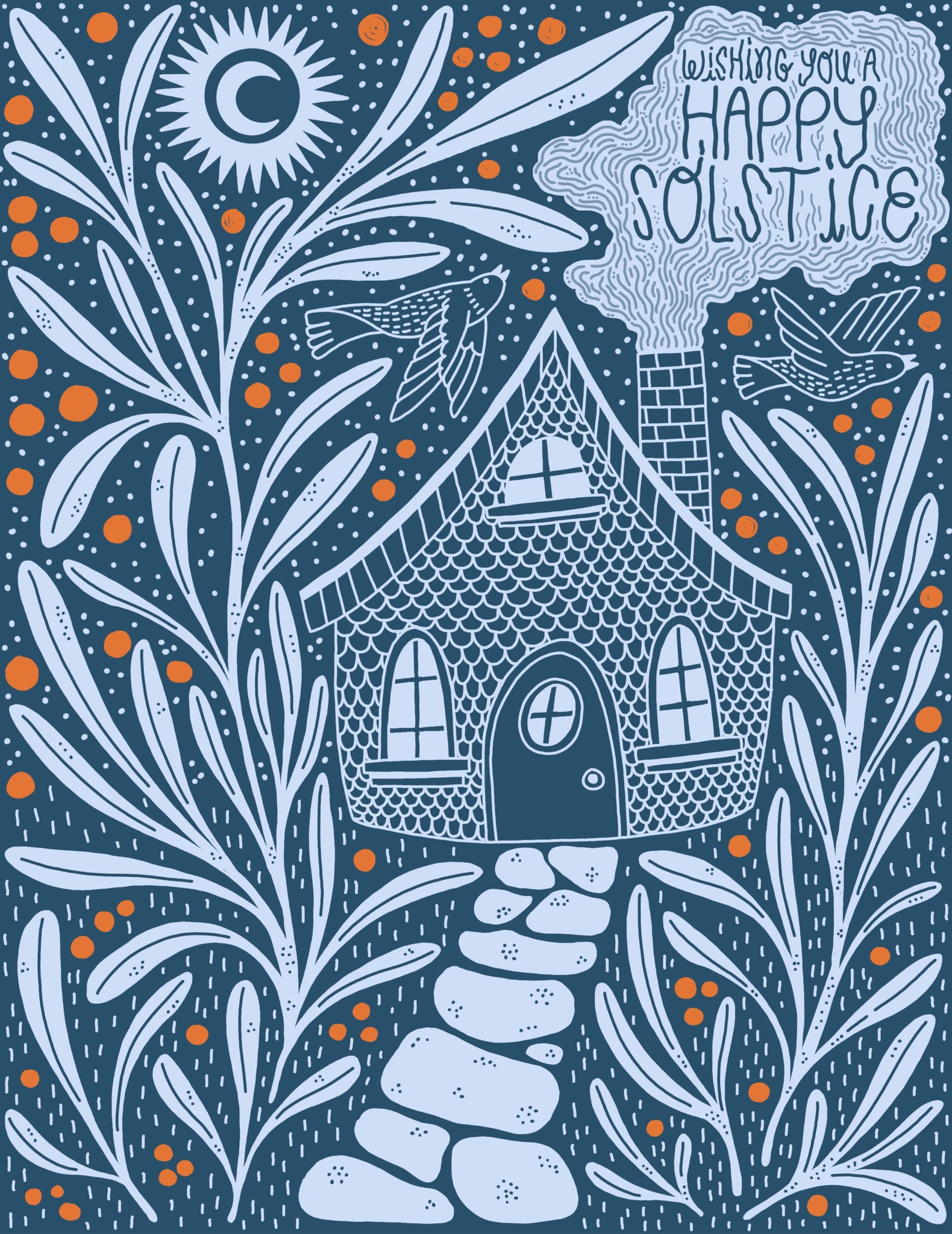 Happy Solstice Card + Card Pack