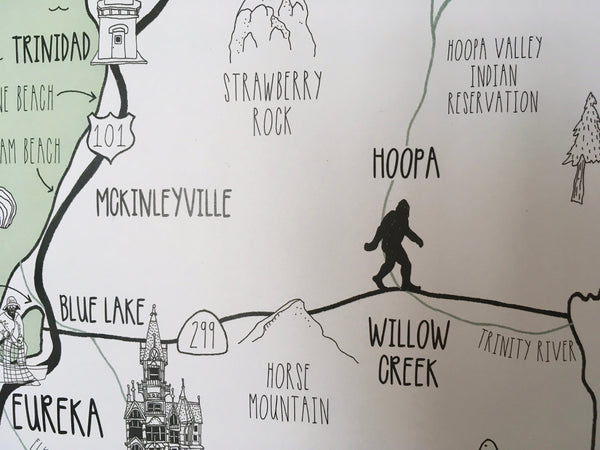Humboldt Map Print