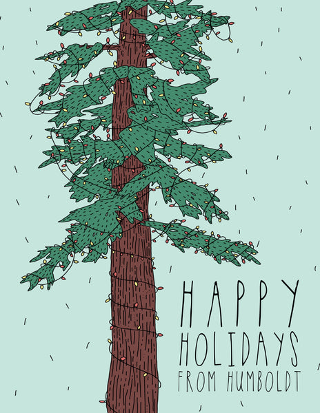 Humboldt Holidays Redwood Card