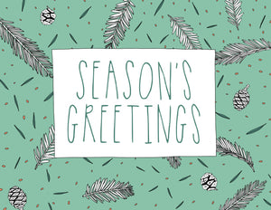 Season's Greetings Evergreen Card