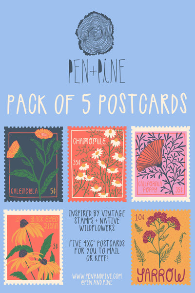 Wildflower Postcard Pack